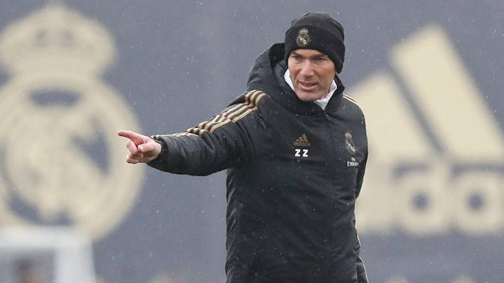 Zidane en Valdebebas.