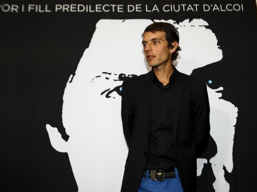 Camilo Blanes Ornelas durante el homenaje a su padre en la ciudad de Alcoy.