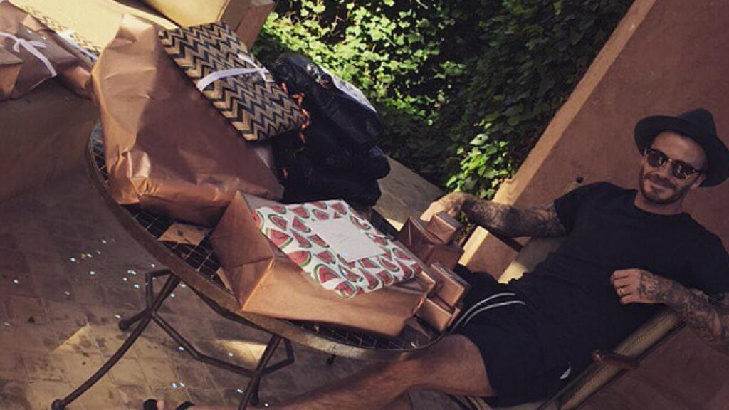 David Beckham celebró su 40 cumpleaños en Marrakech.