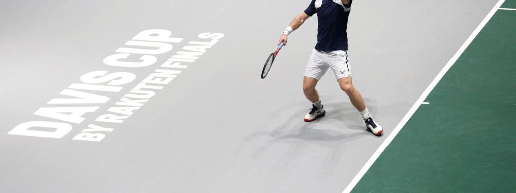 Andy Murray, durante un partido de la Copa Davis