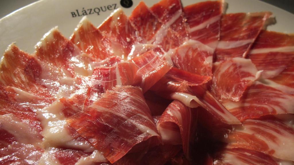 Tiras del jamón Jacinto Blázquez.