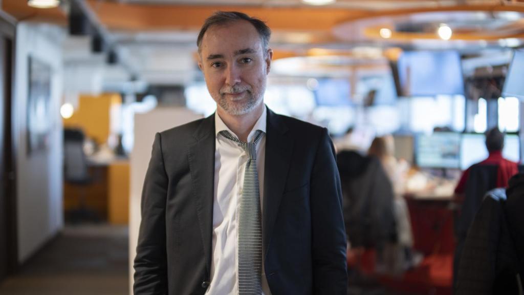 Cristian Campos, en la redacción de El Español.