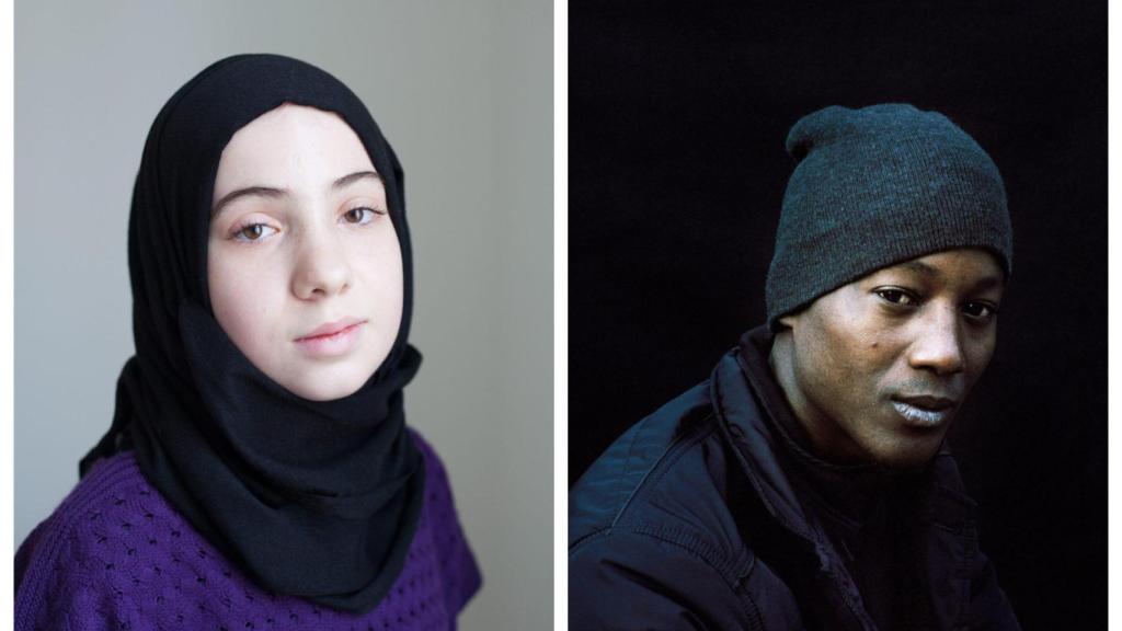 Dos retratos de la muestra