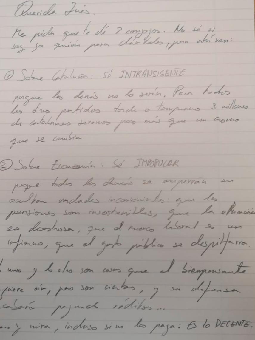 El consejo de Sevi Rodríguez Mora.