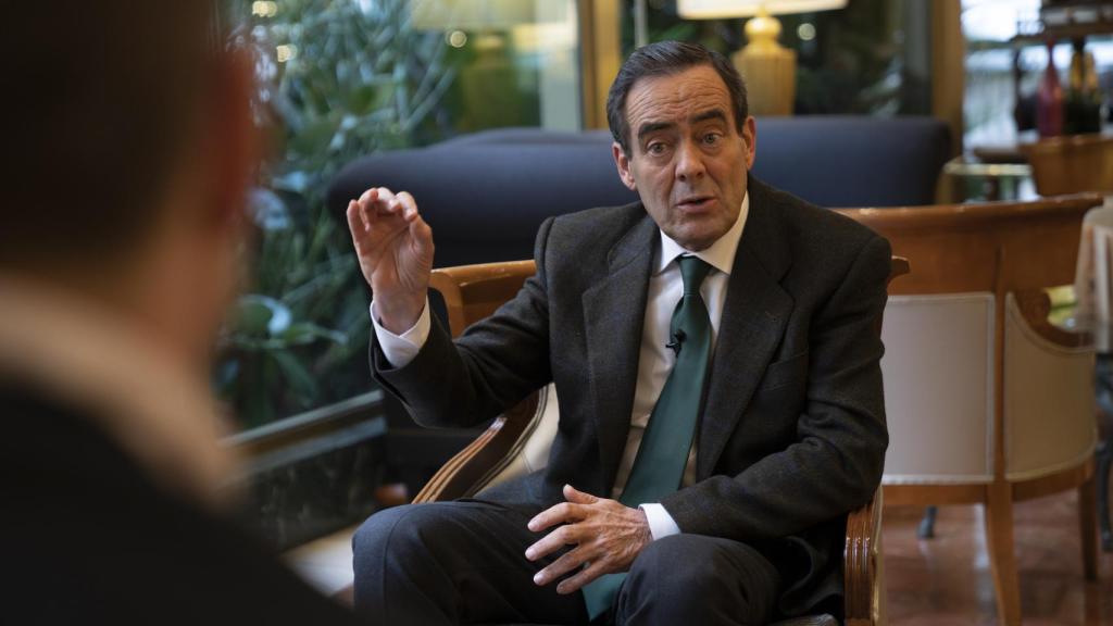 El expresidente de Castilla-La Mancha, en un momento de la entrevista.