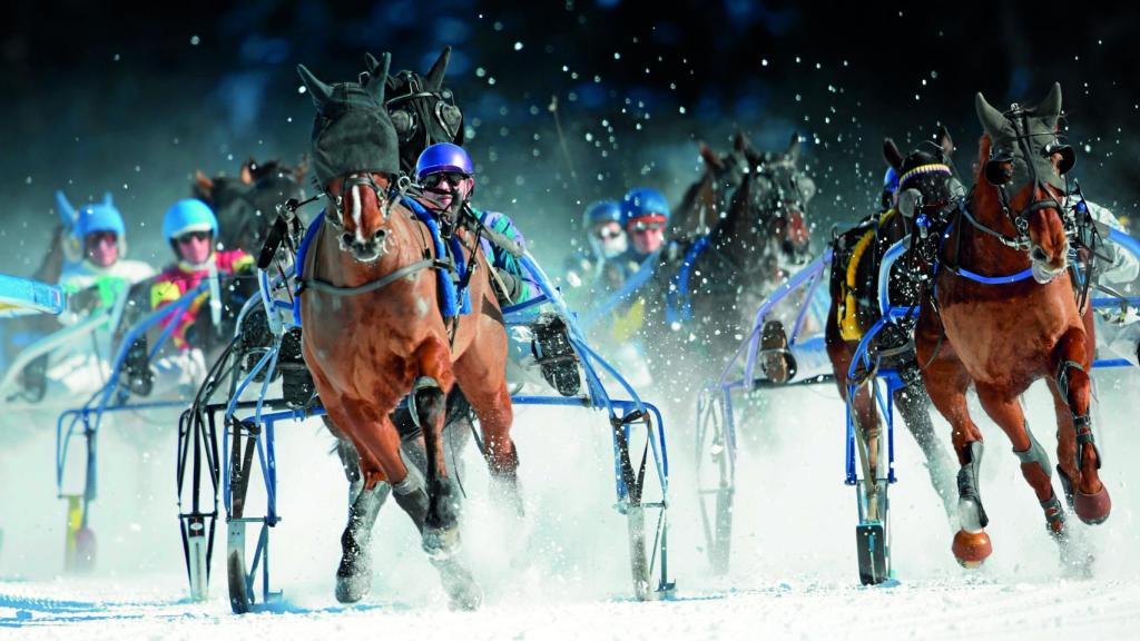 Polo sobre hielo en St. Moritz.