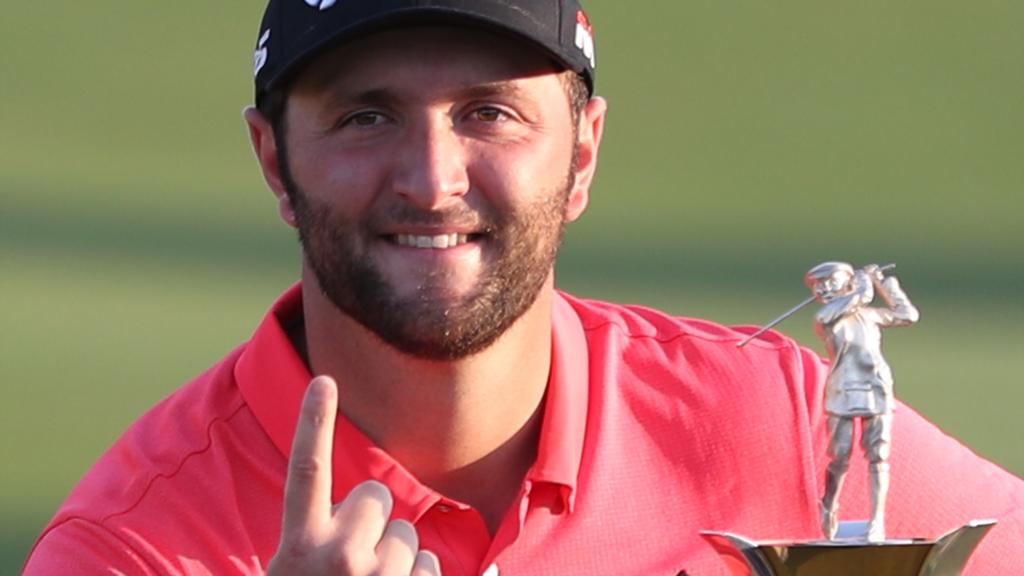 Rahm con el título en Dubai.