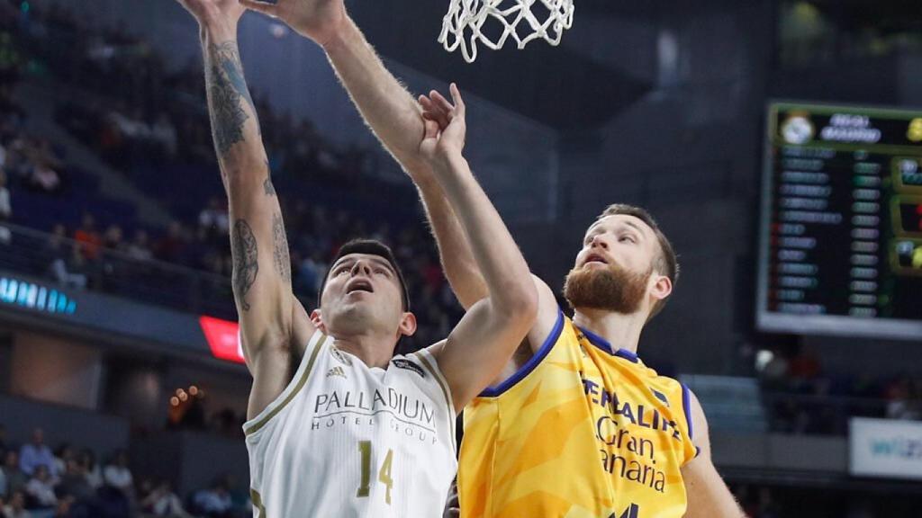 Deck, durante el partido de Liga Endesa entre Real Madrid y Herbalife Gran Canaria