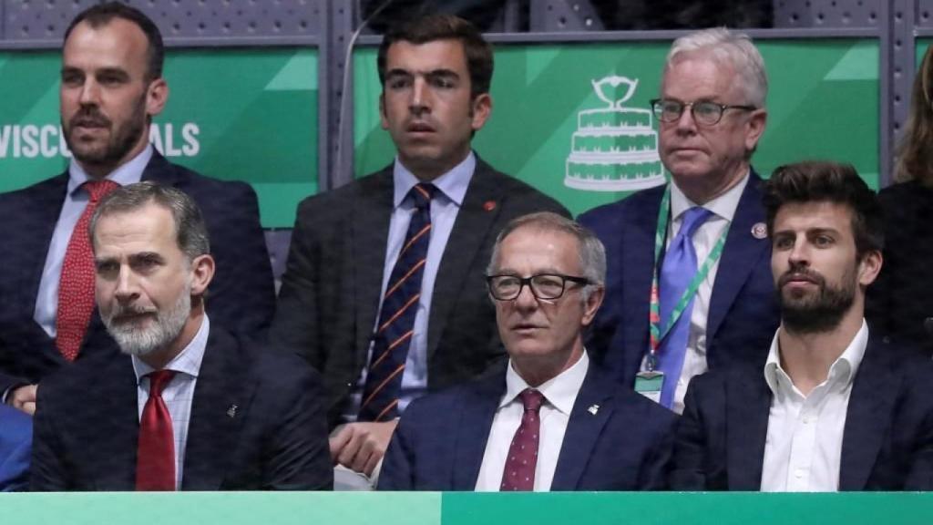 El Rey Felipe VI, Piqué, Ramos, Almeida...: los famosos de la final de la Copa Davis