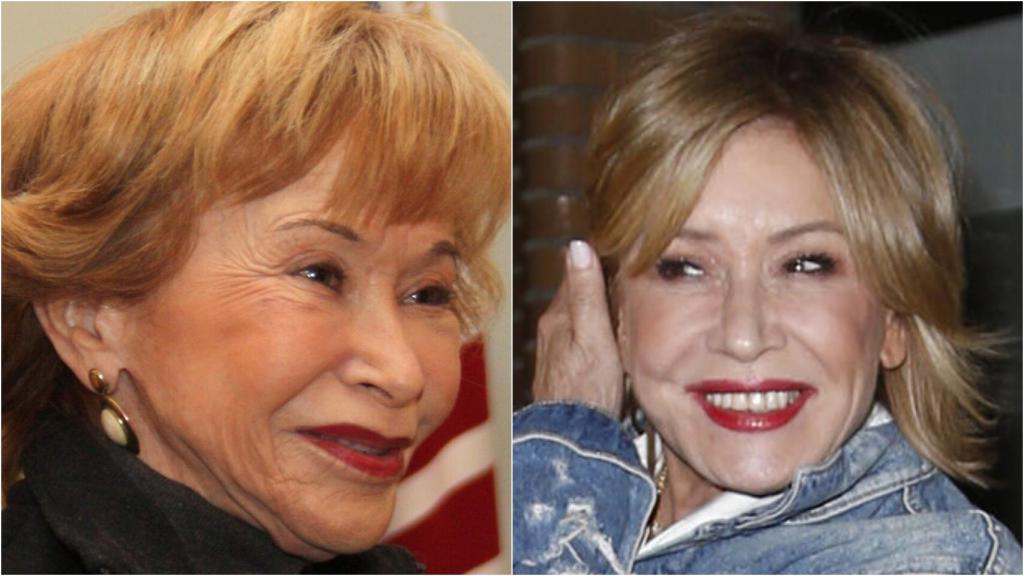 María Teresa Fernández de la Vega y Mila Ximénez en un combo de Jaleos.