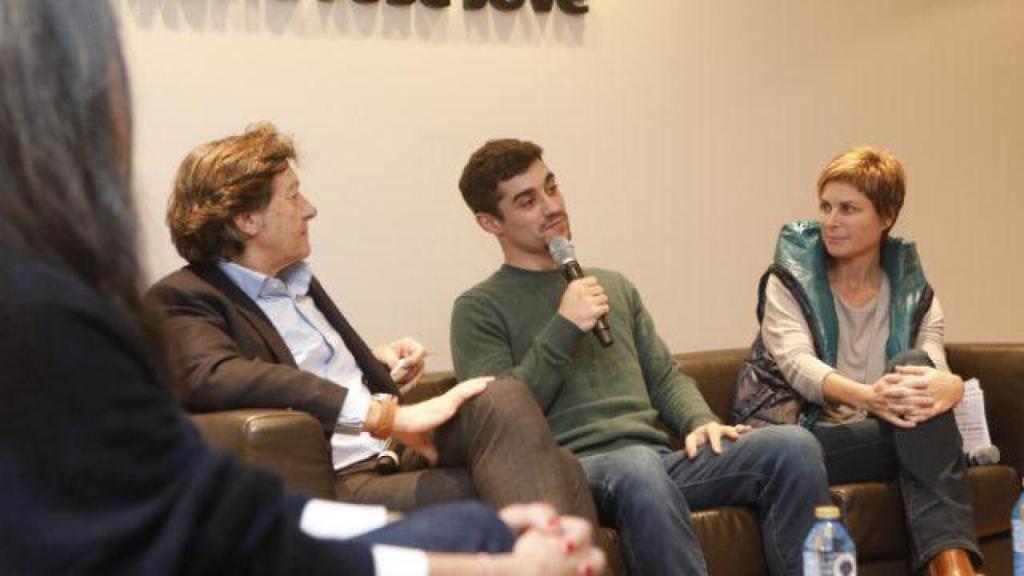 El patinador Javier Fernández durante la presentación del espectáculo