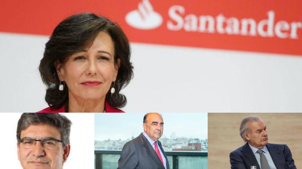 Ana Botín, José Antonio Álvarez, Luis Isasi y Rodrigo Echenique.
