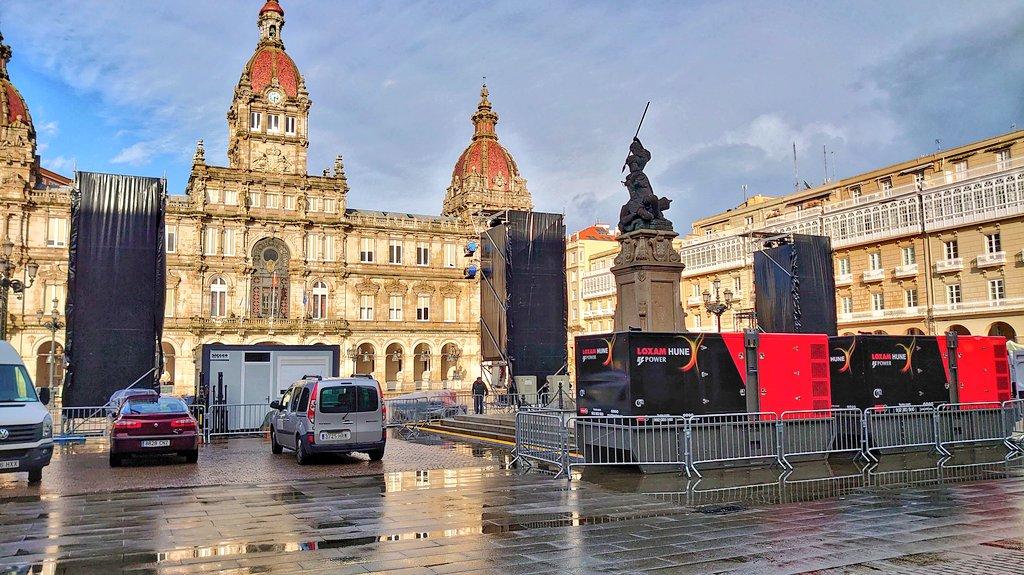 María Pita se prepara para el vídeo mapping