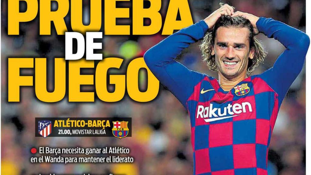La portada del diario Sport (01/12/2019)