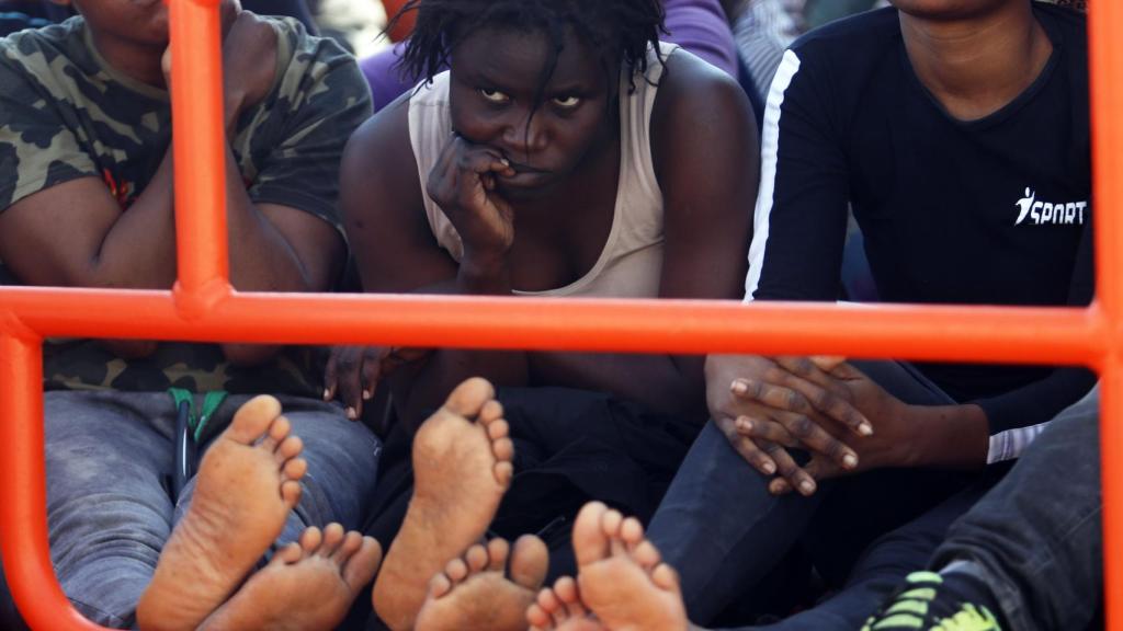 Llegada al puerto Málaga de 75 personas el pasado mes de octubre.