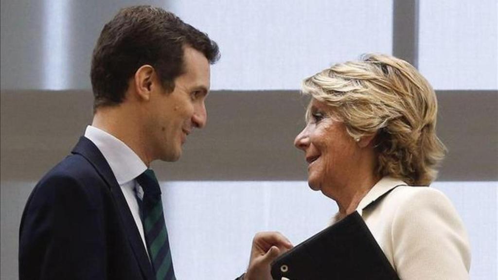 Pablo Casado y Esperanza Aguirre