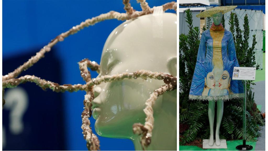 Dos de las esculturas expuestas en la COP25.