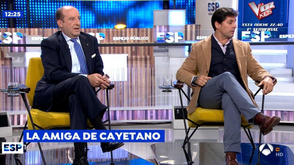 Francisco Rivera en el plató de 'Espejo Público'.