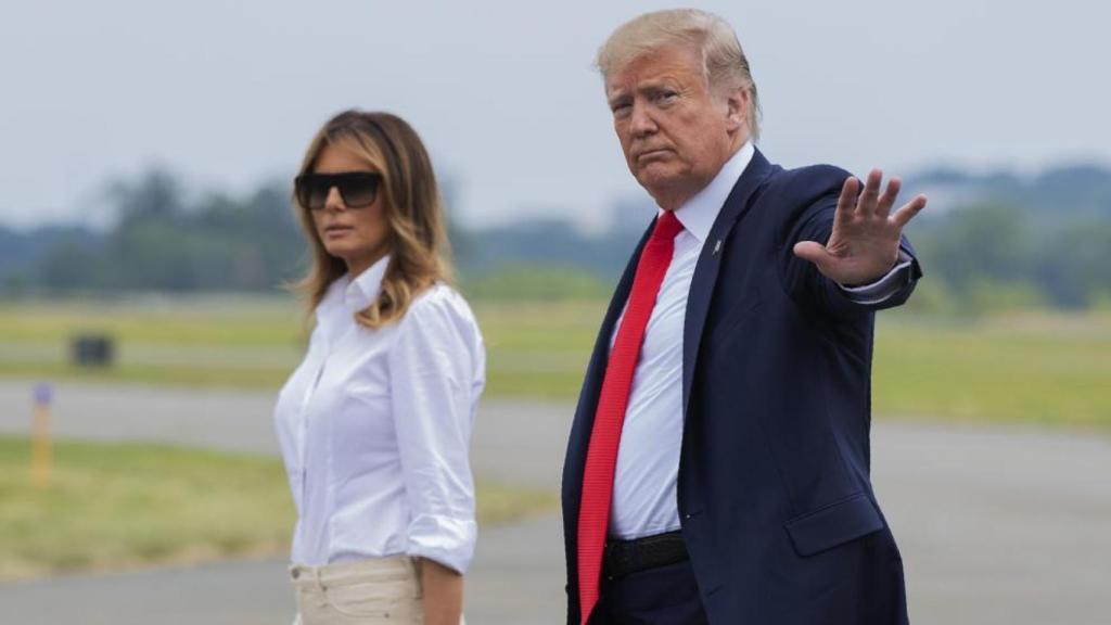 Trump y Melania, en uno de sus últimos actos públicos.
