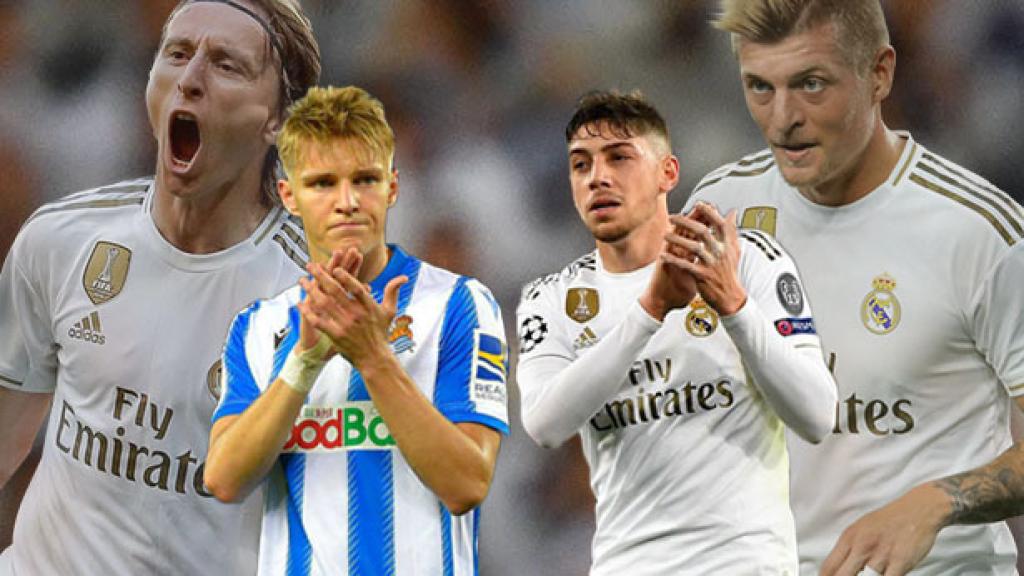 Odegaard y Fede Valverde