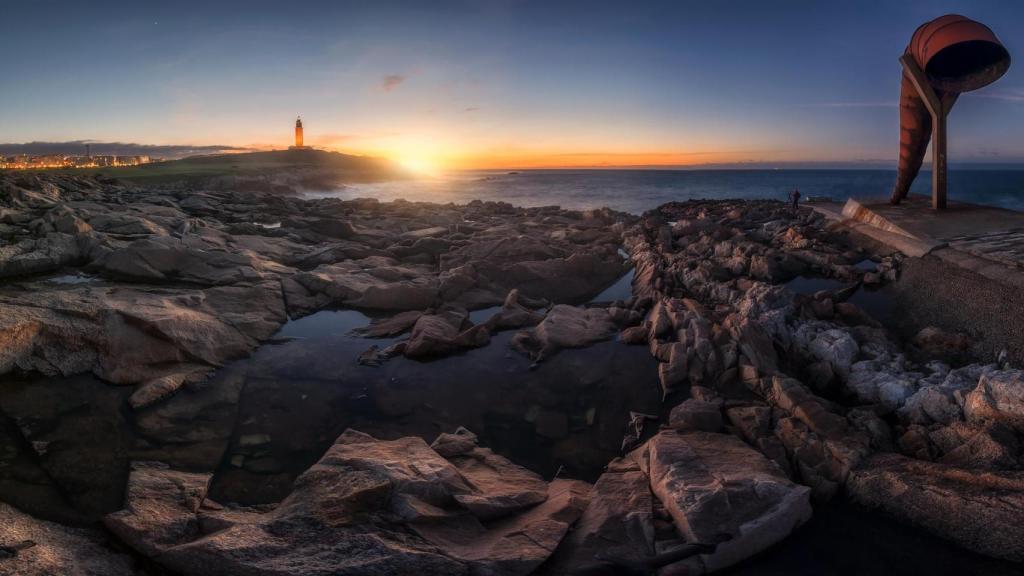 Una imagen panorámica de A Coruña