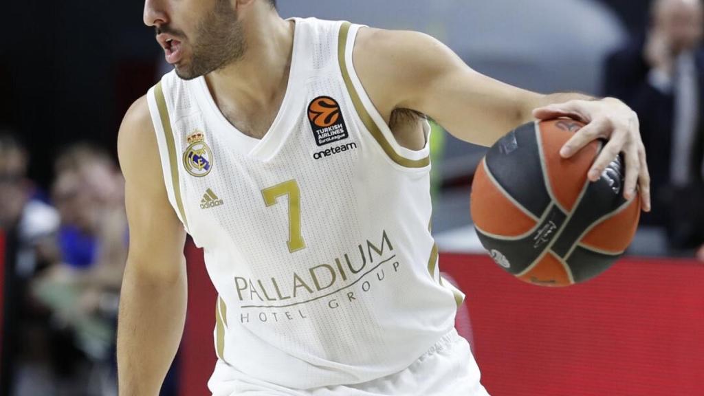 Campazzo, durante el encuentro de Euroliga entre Real Madrid y Valencia Basket