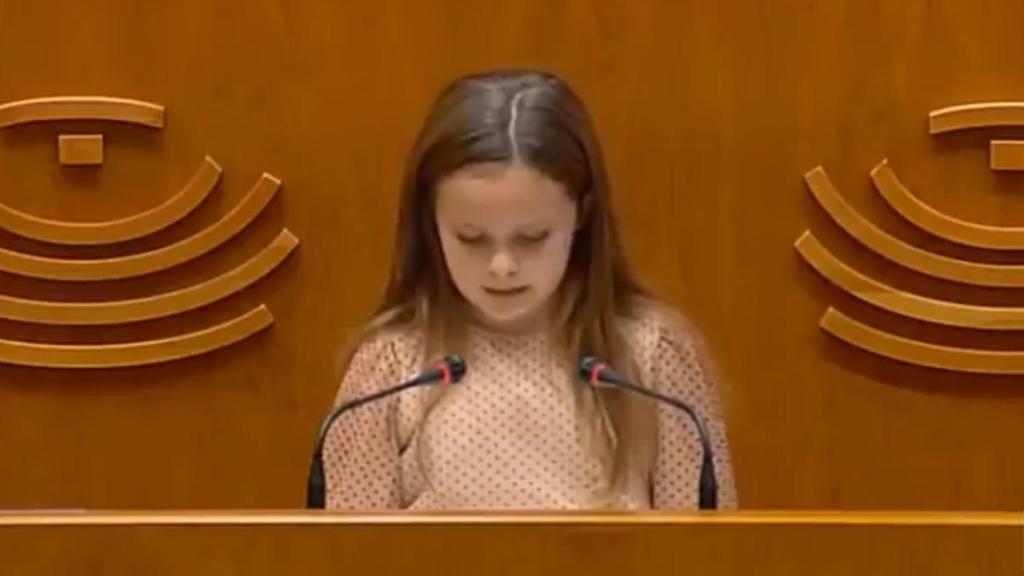 Elsa, la niña de ocho años trans apodada la 'Greta extremeña'.