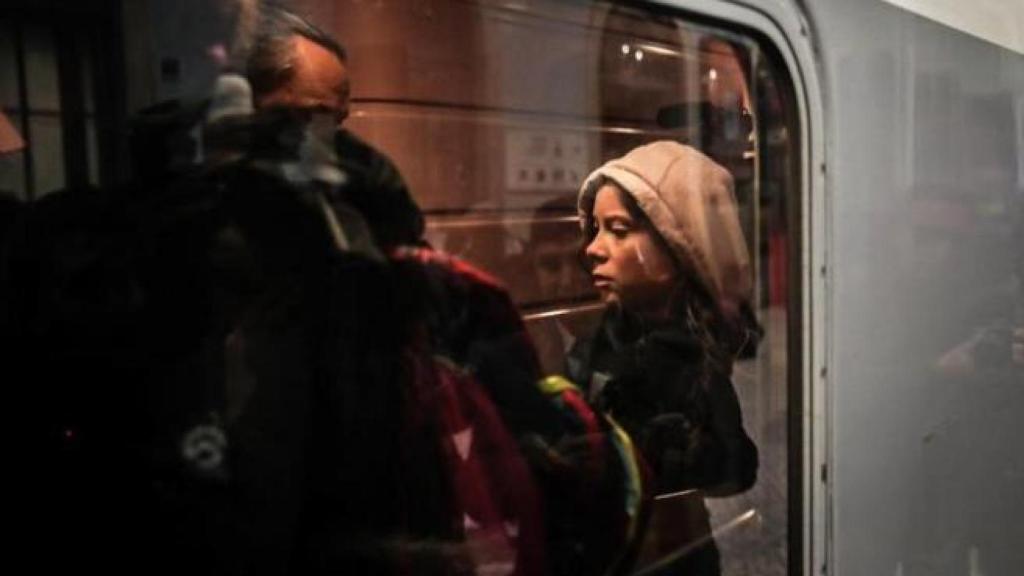 Una imagen tomada desde el tren