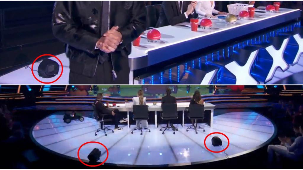 Dos calefactores apuntan hacia el jurado para resguardarles de las bajas temperaturas.