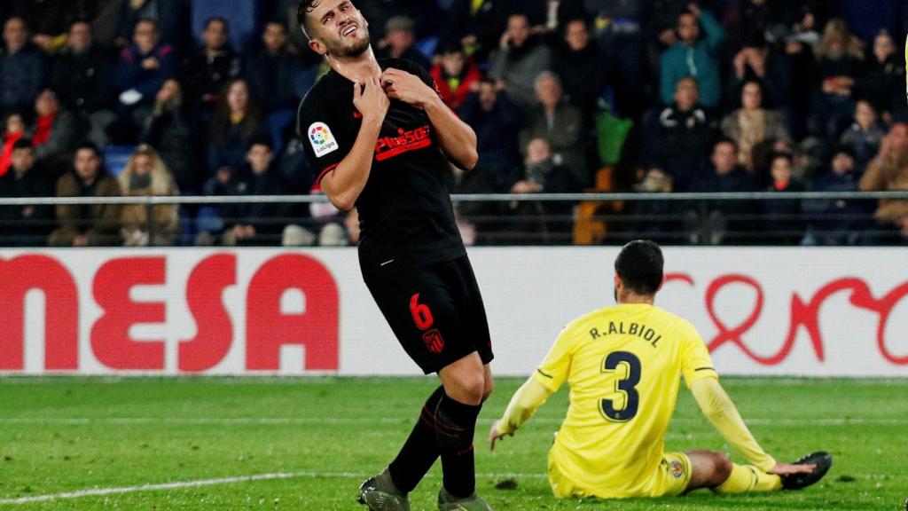 Koke, durante un momento del partido ante el Villarreal