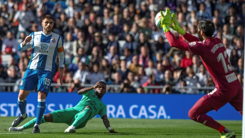Diego López, en un momento del partido