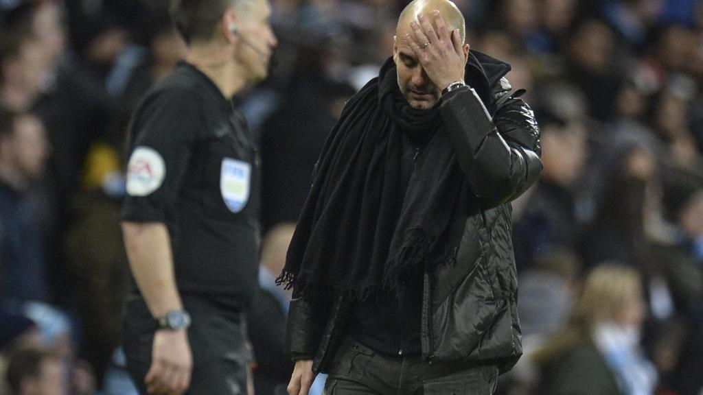 Pep Guardiola contra el United