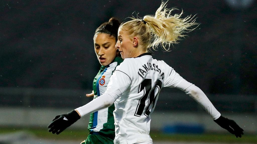 Jakobsson, durante el CD Tacón - Espanyol