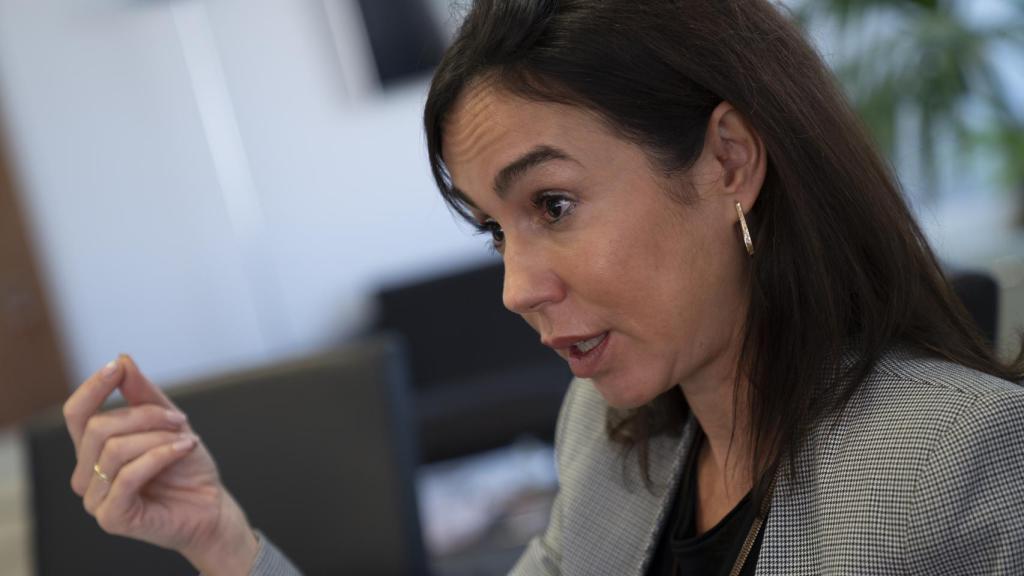 Isabel Pardo de Vera durante la entrevista con EL ESPAÑOL.