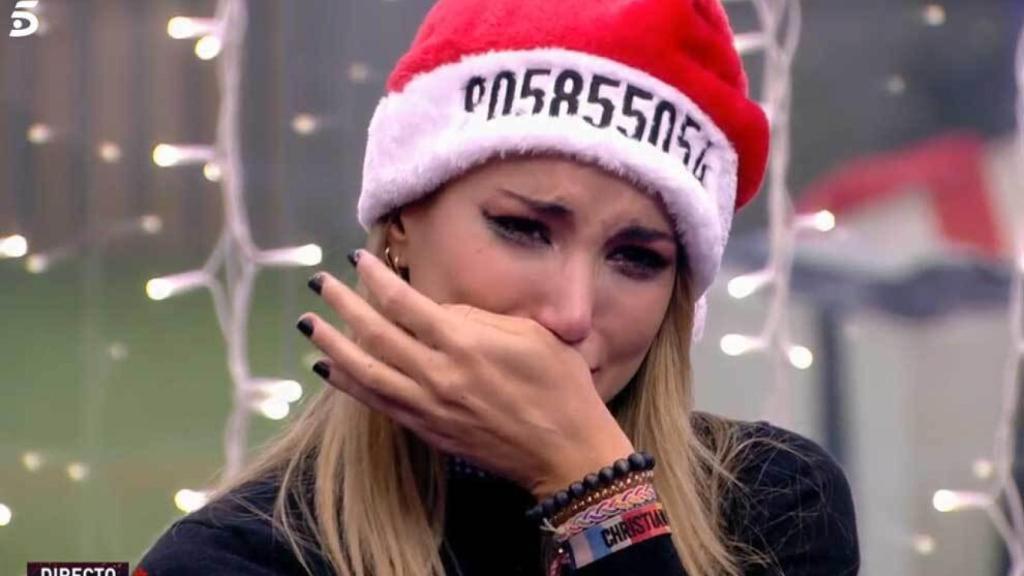 Imagen de Alba Carrillo durante 'El debate de GHV' (Telecinco)