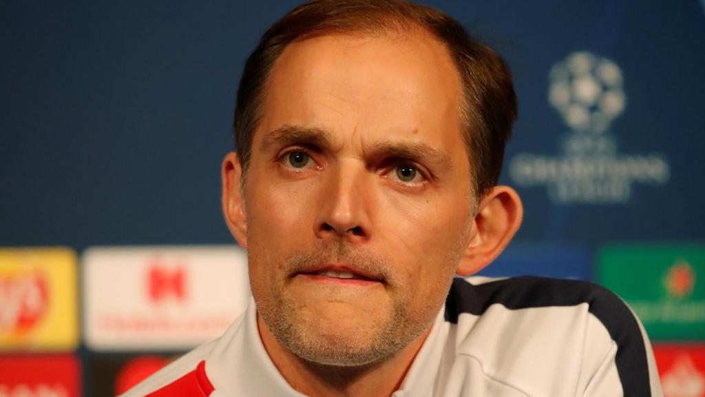 Thomas Tuchel, en rueda de prensa de la Champions League