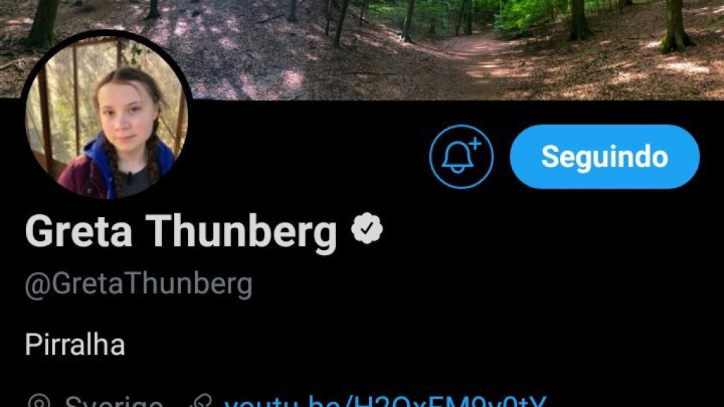 la foto de Twitter dela activista.