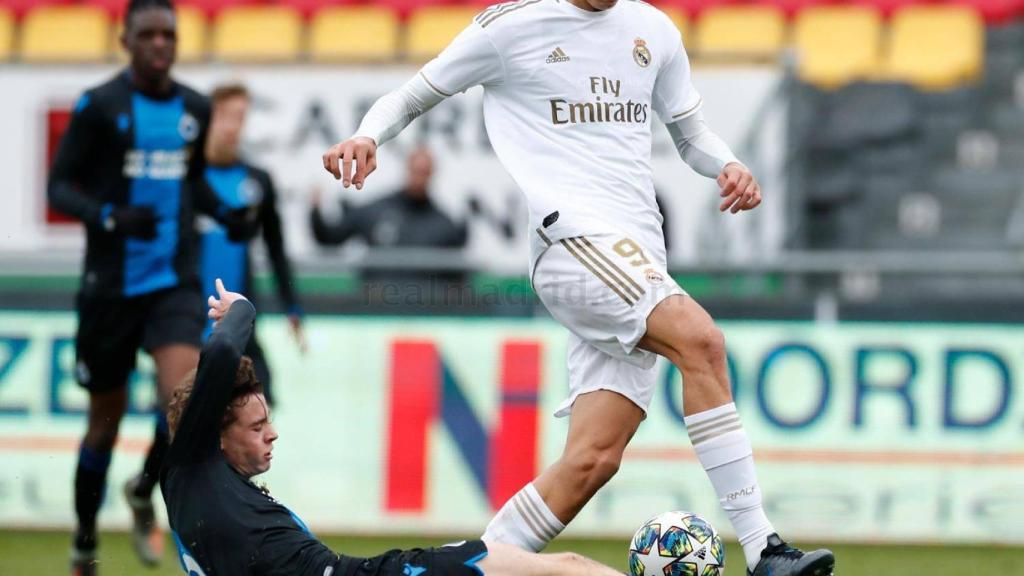 Pedro Ruiz, en el partido contra el Brujas