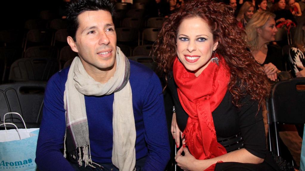 Pastora Soler y Francis Vinolo en un desfile de alta costura.