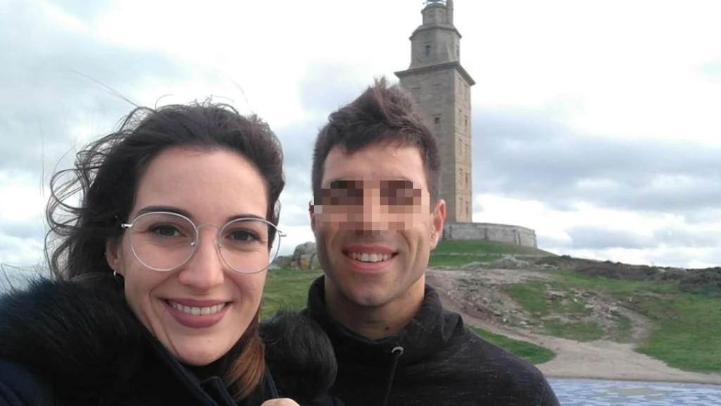 Laura Luelmo, junto a su pareja.