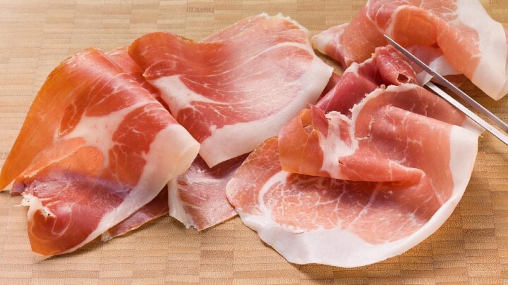 Un plato de jamón ibérico.