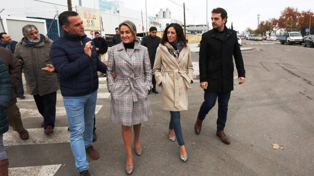 La alcaldesa de toledo, Milagros Tolón, en la inauguración de los nuevos accesos de la calle Ventalomar