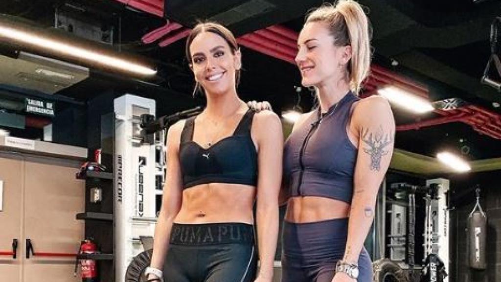 Vikika y Cristina Pedroche, en uno de sus entrenamientos.