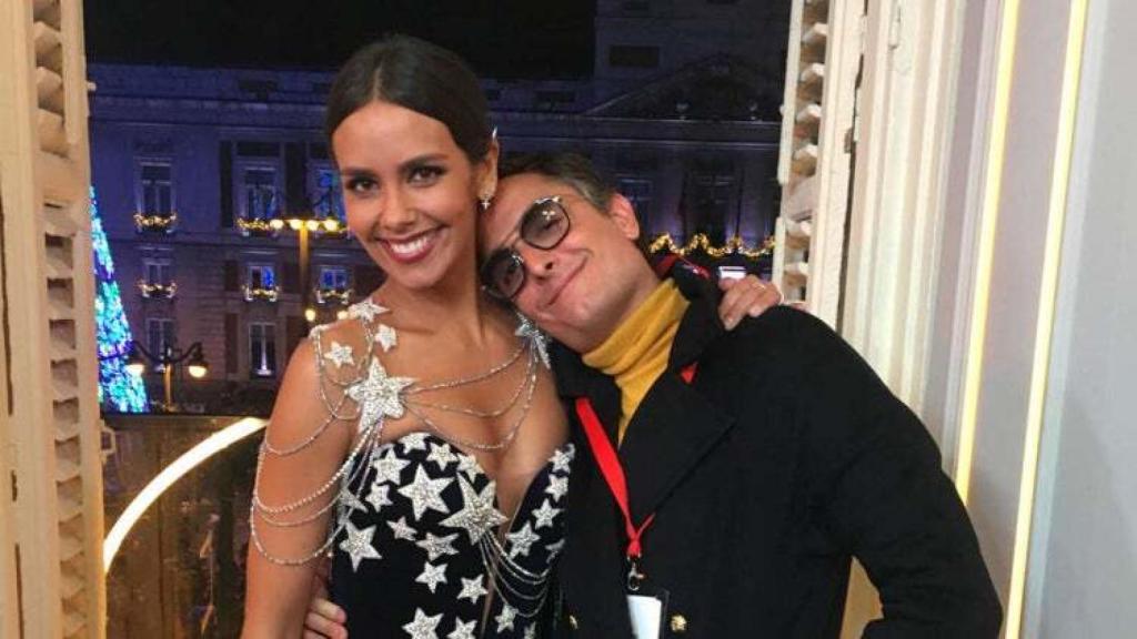 Pedroche y Josie, en las campanadas de 2018.