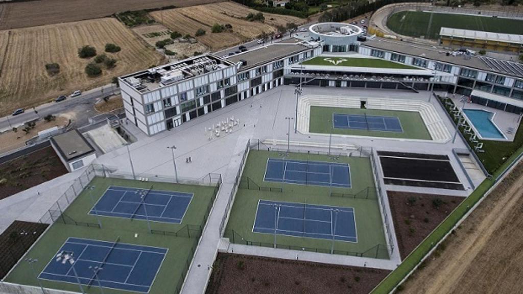 Vista aérea de la academia de Rafa Nadal.