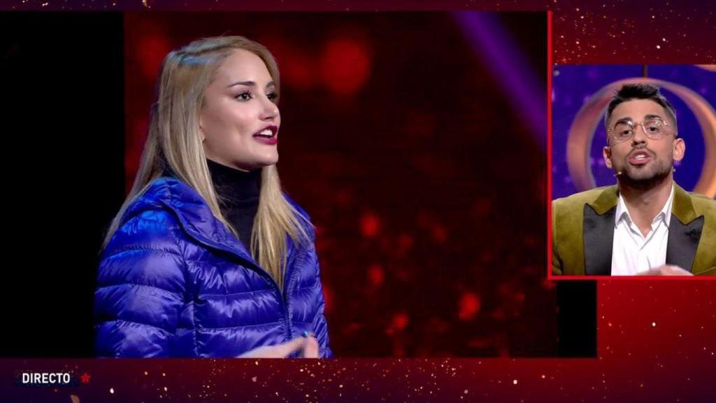 Alba Carrilla y Miguel Frigenti han protagonizado un tenso enfrentamiento en la gala de este domingo.