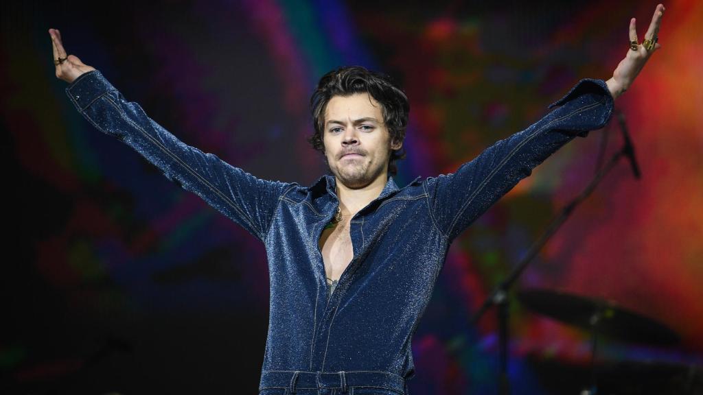 Harry Styles en su último concierto en Londres.