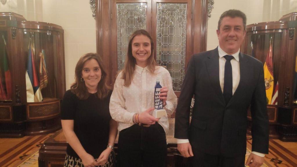 Inés Rey junto con Sanjurjo