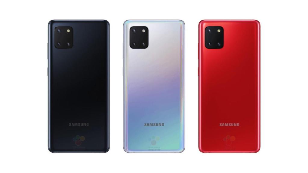 Este es el Galaxy Note 10 Lite: pantalla plana, SPen y todos sus colores