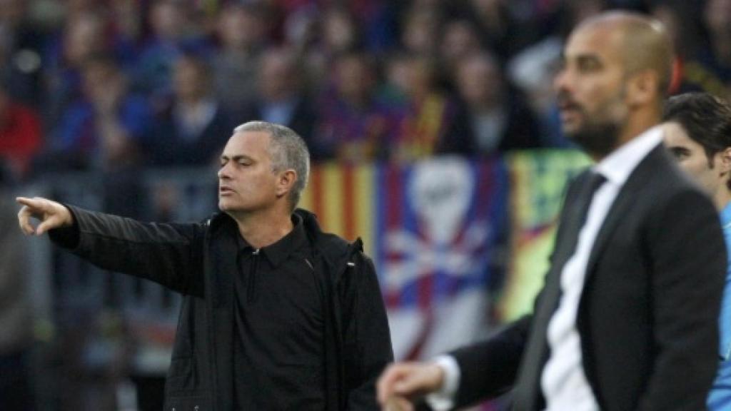 Mourinho y Guardiola, en El Clásico